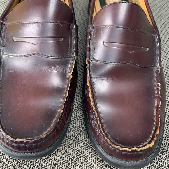 Nunn Bush Mens Size 9.5M Brown Leather Penny Loafer Slip-On Dress Shoes - Picture 7 of 9